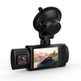 The New Three-lens Driving Recorder 2 Inch HD 1080p Car Front Inside The Car And Rear At The Same Time Video Reversing Image